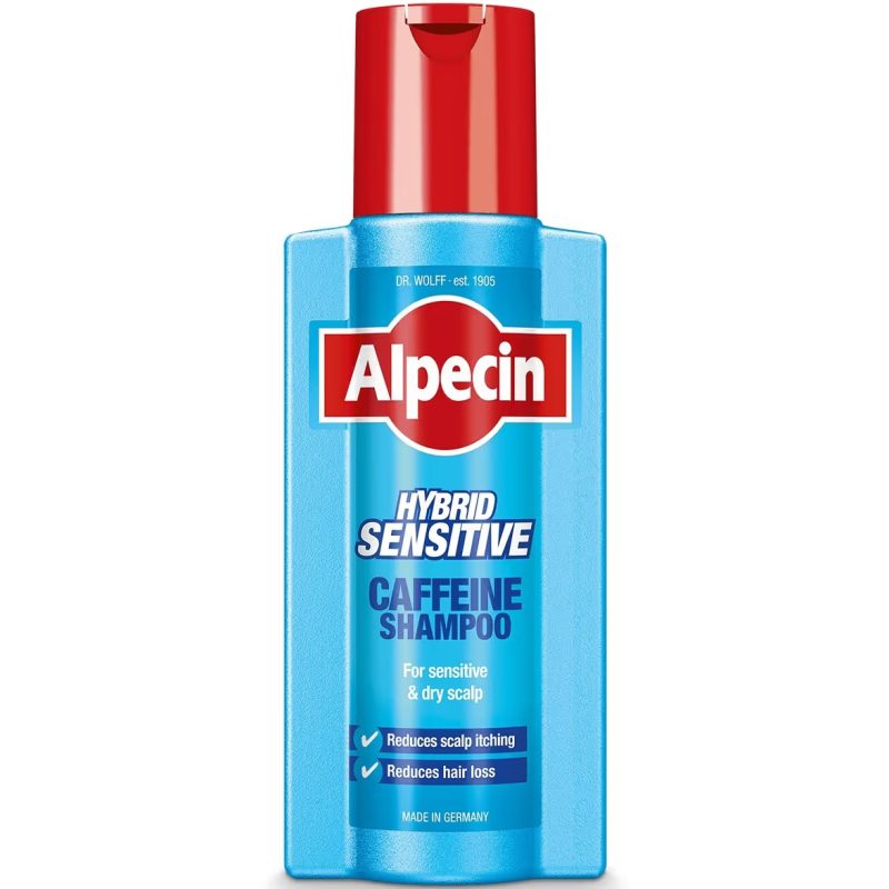 Alpecin Hybrid Caffeine Shampoo for Sensitive Dry 250 ml شامپو ضد ریزش و آبرسان آلپسین Alpecin Hybrid Caffeine حجم 250 میل - Image 1