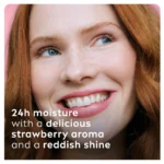 بالم لب مرطوب‌کننده و رنگی لابلو Labello Strawberry Shine با رایحه توت‌فرنگی و رنگ قرمز ملایم وزن 4.8 گرم - Image 2