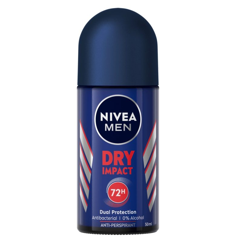 NIVEA-Men-Deodorant-Dry-Impact-Anti-Perspirant-Roll-on-50ml مام رول ضد تعریق مردانه نیوا Nivea Dry Impact حجم 50 میل - Image 1