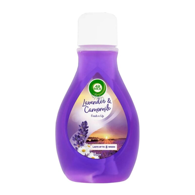 air-wick-fresh-n-up-lavender-and-camomile-375ml محلول خوشبو کننده هوا ایرویک Air Wick Lavender And Camomile با رایحه اسطوخودوس و بابونه 375 میل - Image 1