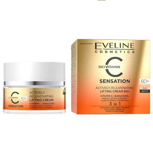 image_0B2Vhn7 کرم لیفتینگ و ضد چروک اولاین EVELINE مدل 60+ C sensation - Image 1