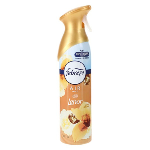 image_0ni3nRt اسپری خوشبو کننده هوا فبرز Febreze مدل Lenor طلایی با رایحه گل ارکیده حجم 185میل - Image 1
