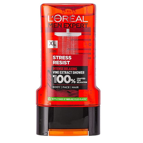 image_0r7Yup2 شامپو لورال مردانه 3 کاره مدل Stress Resist حجم 300 میل - Image 1