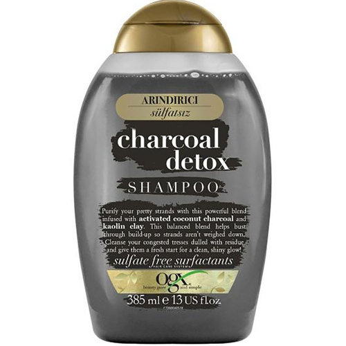 image_0z5FnHR شامپو سم زدا شارکل او جی ایکس Ogx مدل Charcoal Detox حجم 385 میل - Image 1