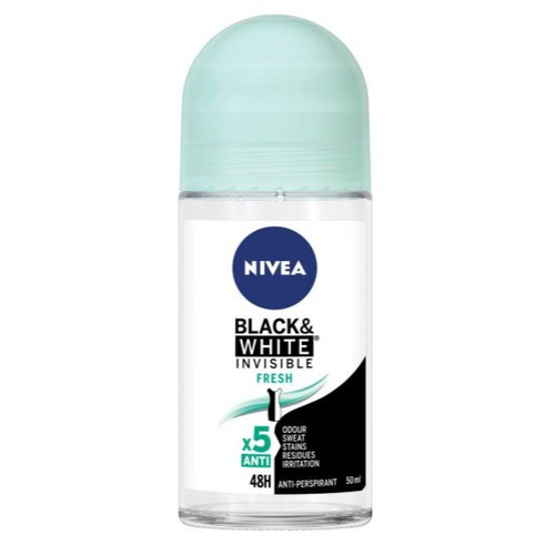 image_24ZgIqW مام رول ضد تعریق زنانه نیوا Nivea مدل Black & White Fresh Mist حجم 50 میل - Image 1