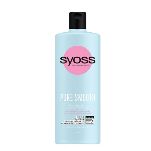 image_43FNgiN شامپو سایوس Syoss مدل Pure smooth حجم 500 میل - Image 1