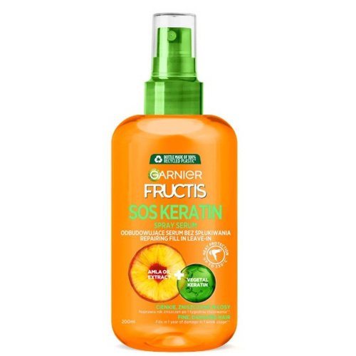 image_4YzStUg اسپری سرم مراقبتی مو فروکتیس گارنیر Garnier مدل SOS KERATIN حجم 200 میل - Image 1