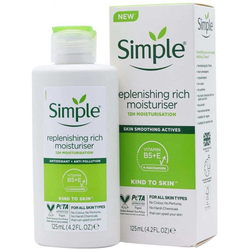image_7wk6mTl کرم آبرسان و مرطوب کننده سیمپل Simple مدل Rich حجم 125 میل - Image 1
