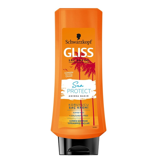 image_8Gxrgtk نرم کننده مغذی مو گلیس Gliss مدل Sun protect حجم 360 میل - Image 1