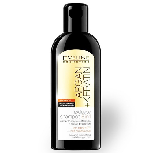 image_9iU77OT شامپو آرگان و کراتین 8 کاره اولاین EVELINE - Image 1
