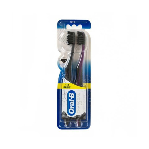 image_9mXAO4L مسواک اورال بی مدل زغالی بسته 2 عددی - Image 1