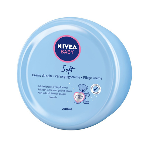 image_FYcrZlk کرم نرم کننده دست و صورت کودک نیوا Nivea مدل Soft حجم 200 میل - Image 1