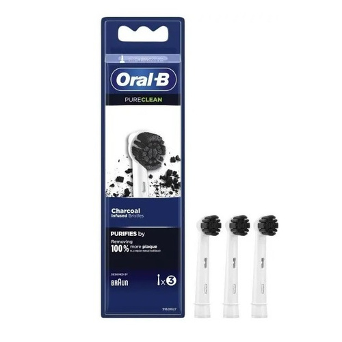 image_FZZAV4W سری یدک مسواک برقی اورال بی Oral-B مدل Pure Clean کربن دار بسته 3 عددی - Image 1