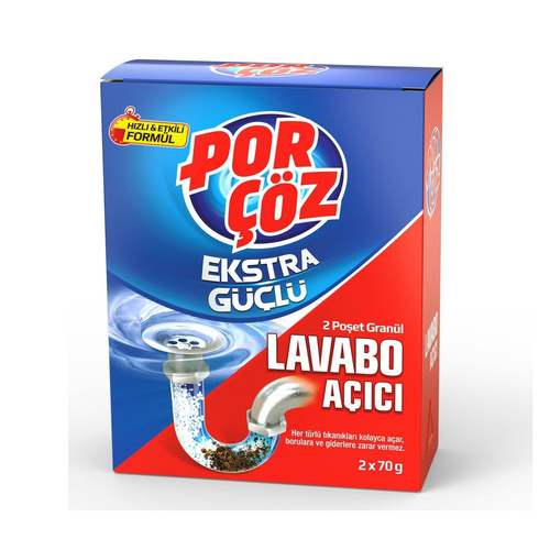 image_GMj4v7g پودر لوله بازکن پورچوز Porcoz مدل Ekstra Guclu حاوی 2 بسته 50 گرمی - Image 1