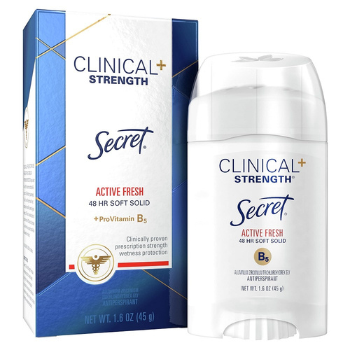 image_HdLYQul مام استیک سکرت کرمی کلینیکال زنانه Secret CLINICAL ACTIVE FRESH حجم 45 گرم - Image 1