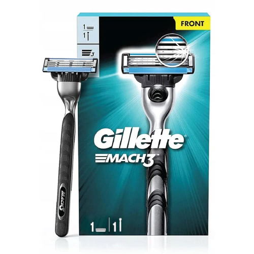 image_HkjJDQk خودتراش 3 تیغ ژیلت Gillette مدل Mach 3 همراه با 1 یدک - Image 1