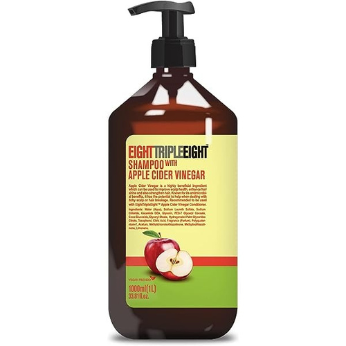 image_PllOBhc شامپو مو ایت تریپل ایت Eight Triple Eight مدل سرکه سیب حجم 1 لیتر - Image 1