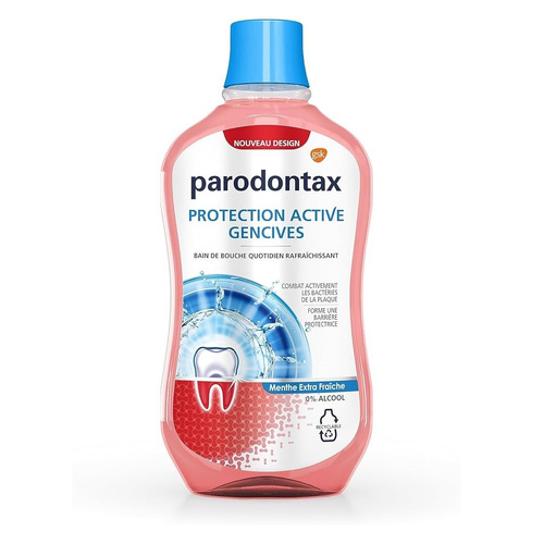 image_SX9w399 دهانشویه محافظت لثه پارودونتکس Parodontax مدل Protection Active Gencives حجم 500 میل - Image 1