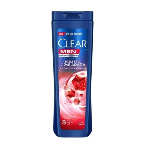 image_Sq4w5s0 شامپو ضد شوره 2 در 1 مردانه کلیر Clear مدل Hizli Stil حجم 350 میل - Image 1
