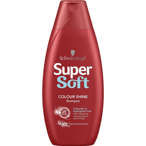 image_TBdgNpQ شامپو سوپر سافت Schwarzkopf مدل مراقبت از موهای رنگ شده حجم 400 میل - Image 1