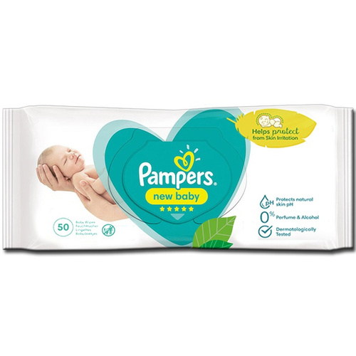 image_XBPMJLF دستمال مرطوب کودک ضدحساسیت پمپرز PAMPERS 50 عددی - Image 1