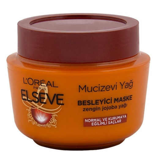 image_XdinoNw ماسک مو لورال Loreal مدل روغن های معجزه آسا و جوجوبا حجم 300 میل - Image 1