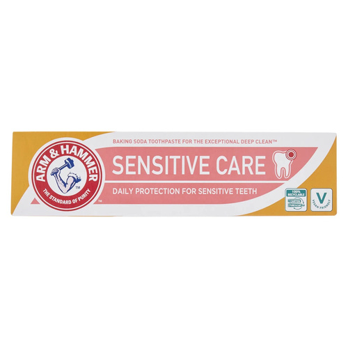 image_ZU9udVO خمیر دندان آرم اند همر Arm & Hammer مدل Sensitive Care حجم 125 گرم - Image 1
