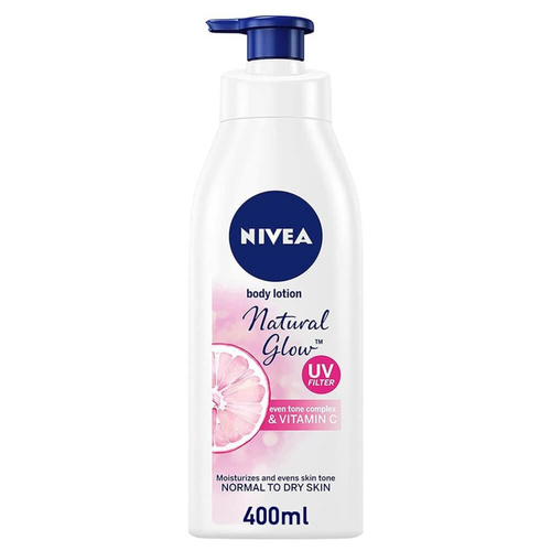 image_crA2GNZ لوسیون بدن پمپی نیوا Nivea مدل Natural Glow حجم 400 میل - Image 1