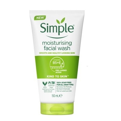 image_dvPCt47 ژل شستشوی آبرسان صورت سیمپل Simple مدل Moisturising مناسب انواع پوست حجم 150 میل - Image 1