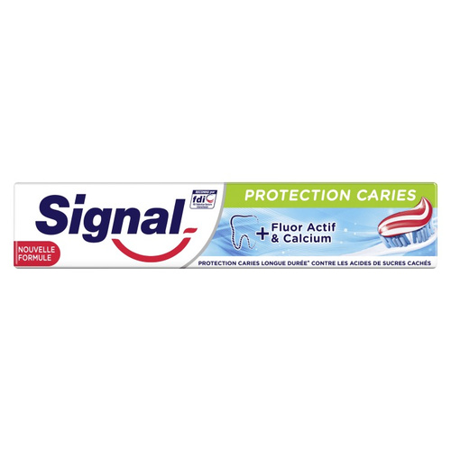 image_eq6qBa3 خمیر دندان سیگنال مدل Protection Caries حاوی میکرو کلسیم فعال حجم 75 میل - Image 1