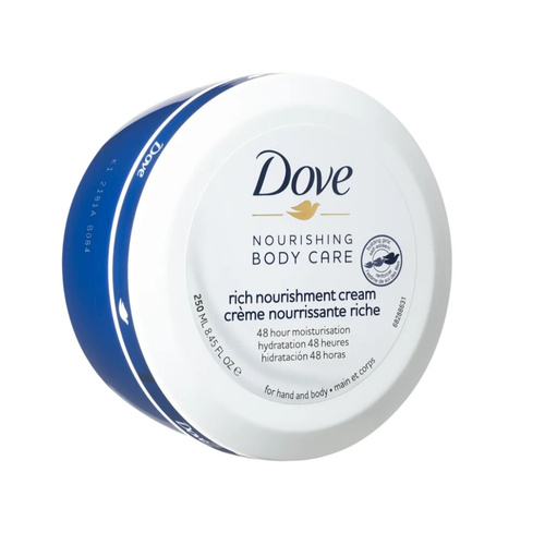 image_ijpajxJ کرم مرطوب کننده و تغذیه کننده صورت و بدن داو Dove مناسب انواع پوست حجم 250 میل - Image 1