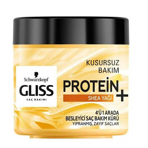 image_l8lrOwH ماسک مو گلیس Gliss حاوی پروتئین و شی باتر 4 کاره حجم 400 میل - Image 1