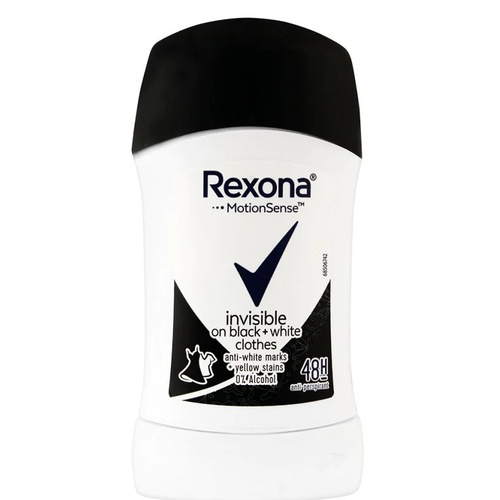 image_opsnj3m مام استیک ضد تعریق رکسونا Rexona مدل Invisible on Black & White حجم 40 گرم - Image 1