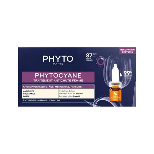 image_q0b37R0 سرم فیتو ضد ریزش مدل فیتوسیان 87 درصد 12 عددی PHYTO Phytocyane traitement antichute reactionnelle - Image 1