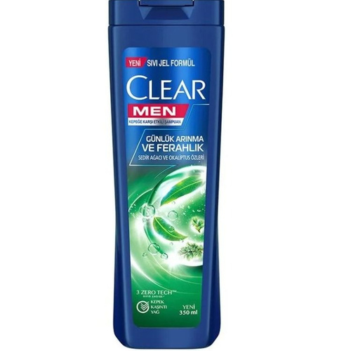 image_zzlaAQg شامپو کلیر ضد شوره مردانه CLEAR حاوی عصاره اکالیپتوس و چوب سدر - Image 1
