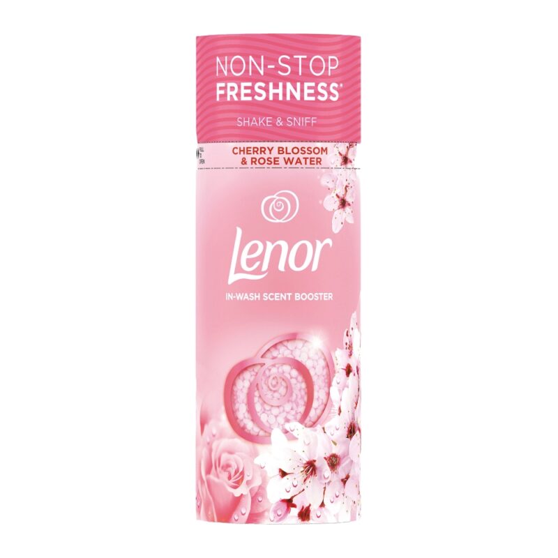 lenor-laundry-perfume-cherry-blossom-and-rose-water-in-wash-scent-booster-beads-176gr نرم کننده و خوشبو کننده لباس لنور Lenor Cherry Blossom And Rose Water وزن 176 گرم - Image 1