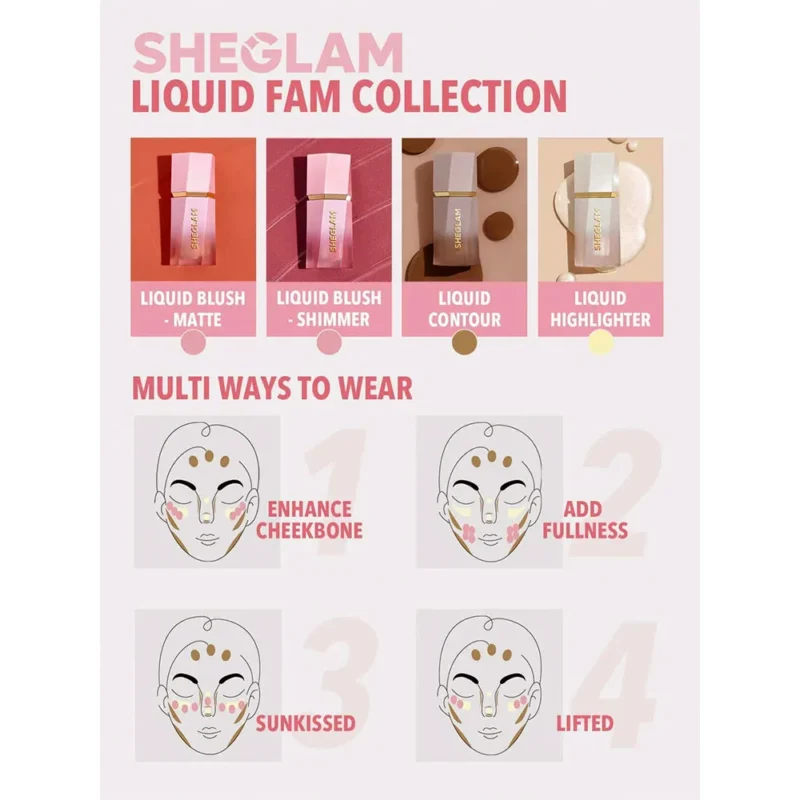 رژگونه مایع شیگلم SHEGLAM Night Drive حجم 5.2 میل - Image 5