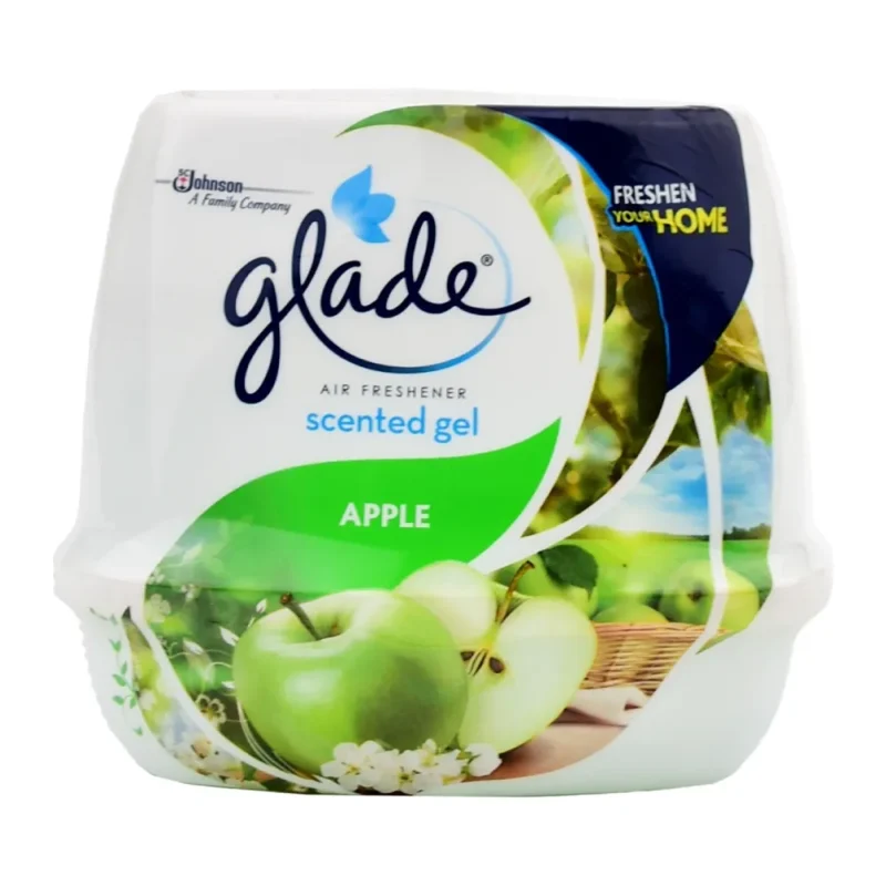 ژل خوشبو کننده هوا گلید Glade مدل Green Apple با رایحه سیب سبز 180 گرم - Image 1