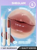 بالم لب حجم دهنده شیگلم SHEGLAM مدل Pout Perfect Shimmer Lip Plumper رنگ SEPIA KISS - Image 4