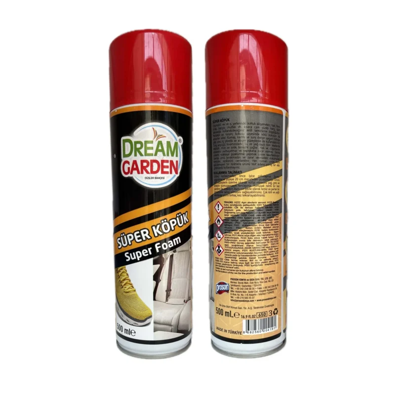 Super foam for cleaning sofas-chairs-cars-shoes -dream garden 500ml سوپر فوم تمیز کننده مبل صندلی ماشین کفش دریم گاردن Dream Garden مدل DREAM GARDEN حجم 500 میل - Image 1