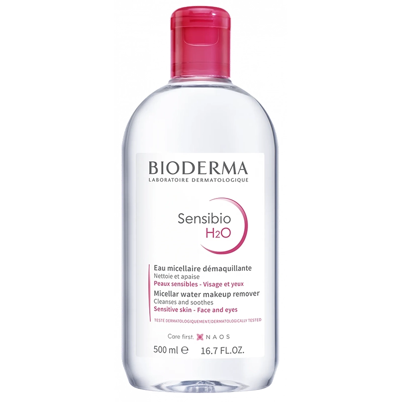 bioderma-sensibio-h2o محلول پاک کننده ارایش و دور چشم بایودرما BIODERMA حجم 500 میل - Image 1