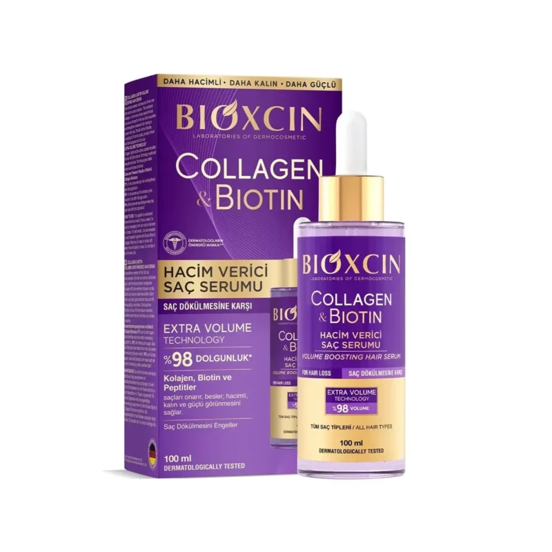 سرم موی ضد ریزش و پرپشت کننده بیوکسین حاوی کلاژن و بیوتین BIOXCIN COLLAGEN & BIOTION SERUM حجم 100 میل - Image 1