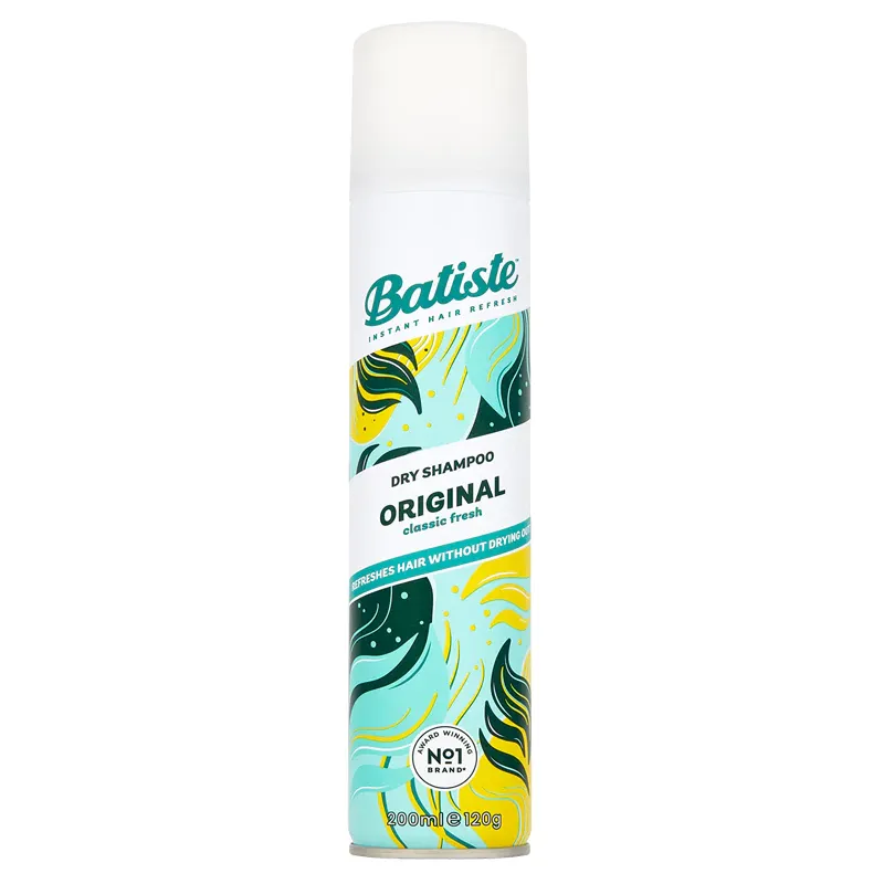 Batiste-dry-shampoo-original-classic-fresh-200ml شامپو خشک باتیست Batiste مدل Original Classic Fresh با رایحه ملایم کلاسیک حجم 200 میل - Image 1