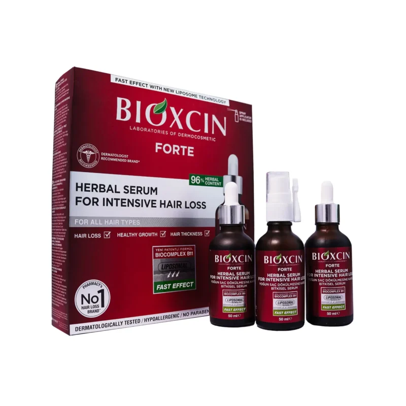 سرم ضدریزش فورت بیوکسین Bioxcin پک سه عددی و فاقد پارابن حجم هر یک ۵۰ میل - Image 2