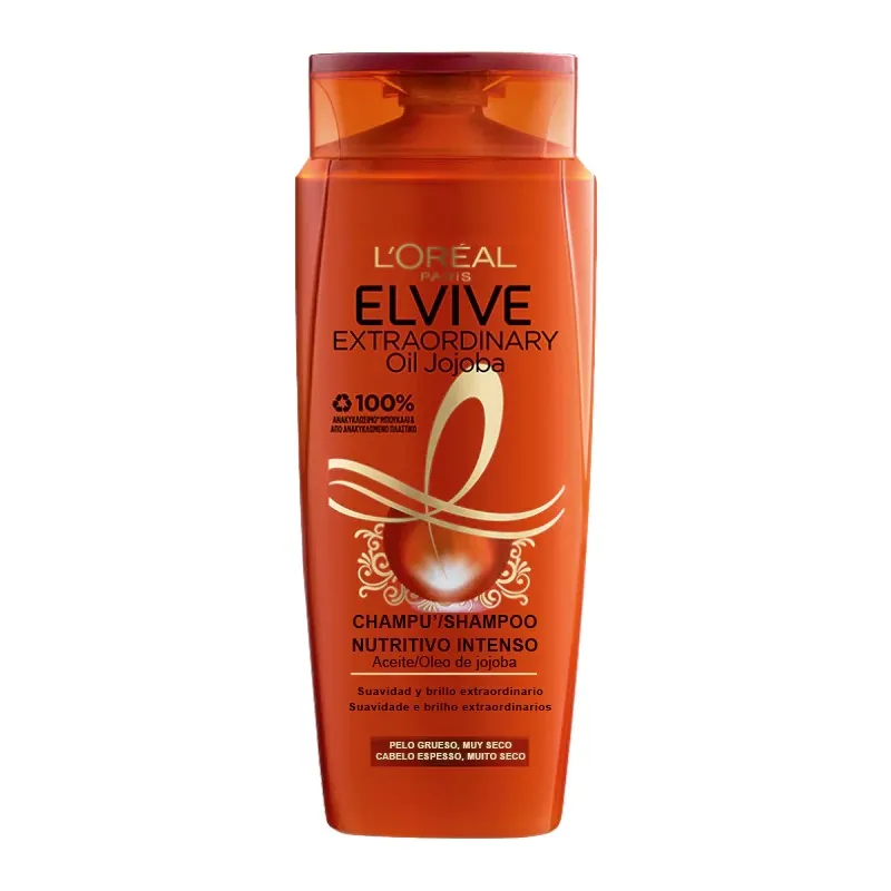 LOREAL ELVIVE ACEITE OLEO EXTRAORDINARIO JOJOBA SHAMPOO شامپو مغذی لورال LOREAL مدل Extraordinario Jojoba حاوی روغن جوجوبا حجم 700 میل - Image 1