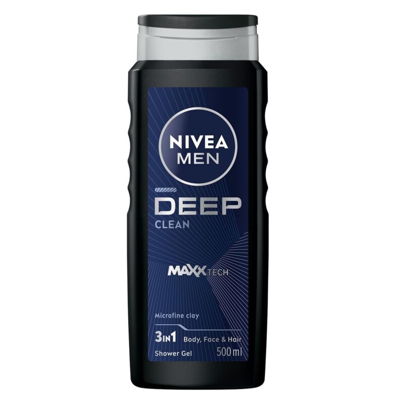 Nivea-Dimension-Shower-Complete-500ml-g1 شامپو سر و بدن نیوآ NIVEA Deep clean حجم 500 میل - Image 1