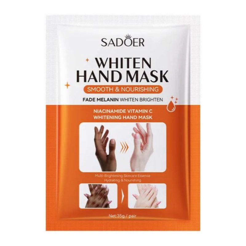 SADOR Niacinamide Vitamin C Whiten Hand Mask-g1 ماسک دست ویتامین سی و نیاسینامید سادور SADOER Whiten Hand Mask - Image 1
