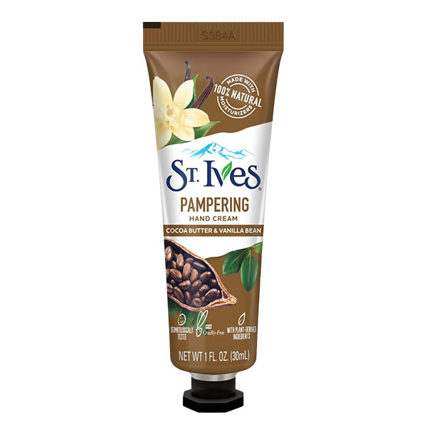 St.ives Hand Cream Cocoa Butter & Vanilla Bean کرم دست کره کاکائو و وانیل سنت ایوز St.ives Hand Cream Cocoa Butter & Vanilla Bean حجم 30 میل - Image 1