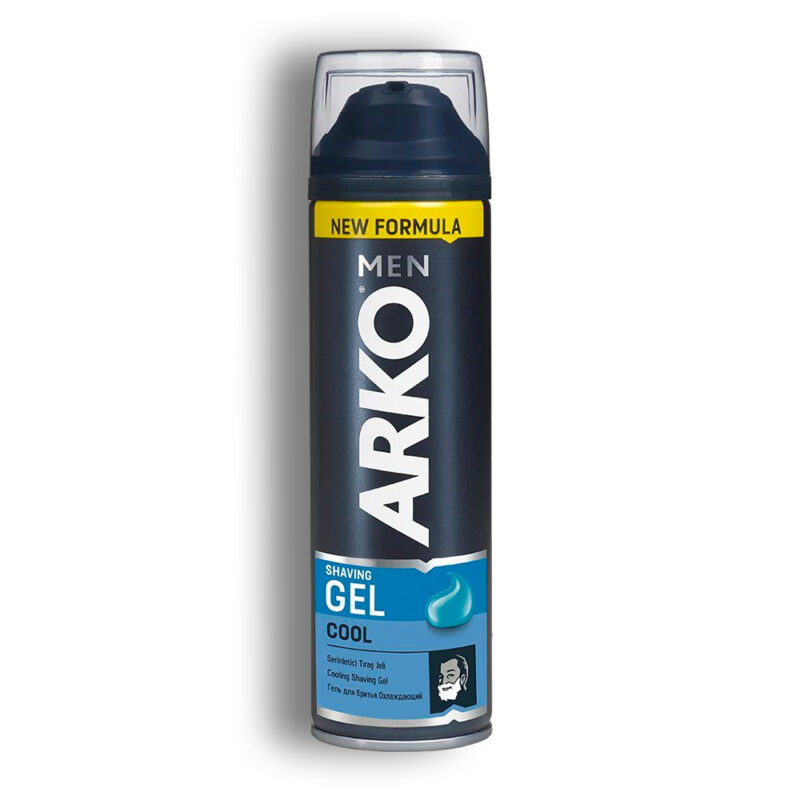 arko-men-cool-shaving-gel-200ml ژل اصلاح صورت آرکو ARKO Cool حجم 200 میل - Image 1