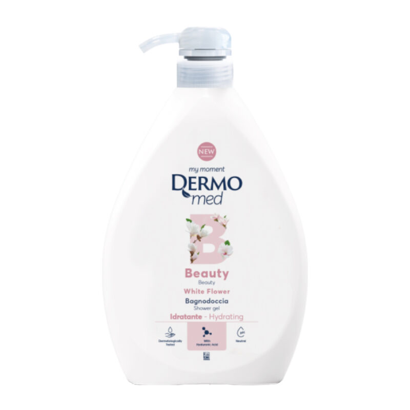 شامپو بدن درمومد DERMOmed Beauty رایحه گل های سفید حجم 1000 میل - Image 1